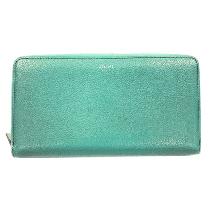 Celine Leather Wallet Green