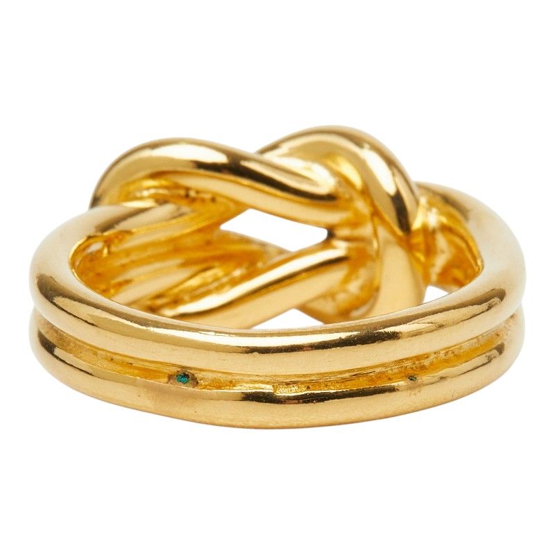 Hermes Head Scarf Ring Gold Plated — view 4