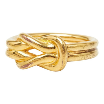 Hermes Head Scarf Ring Gold Plated — view 3