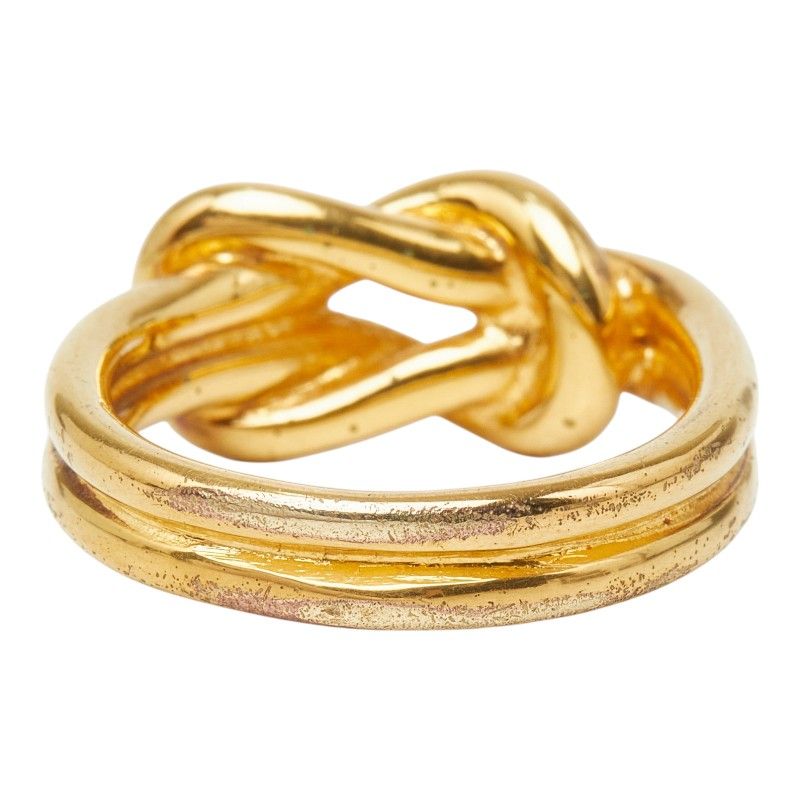 Hermes Head Scarf Ring Gold Plated — view 4