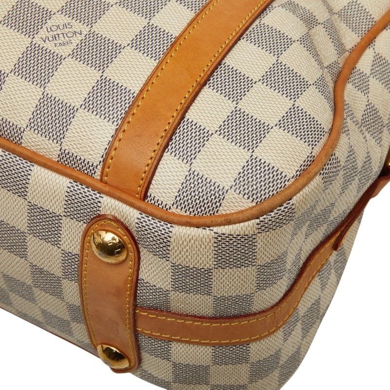 Louis Vuitton Damier Azur Strethe PM Tote Shoulder Bag White Leather — view 5