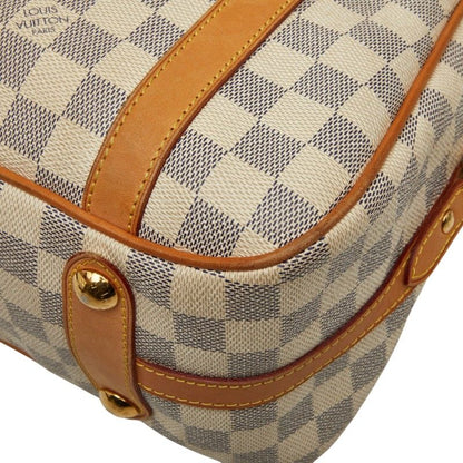 Louis Vuitton Damier Azur Strethe PM Tote Shoulder Bag White Leather — view 7