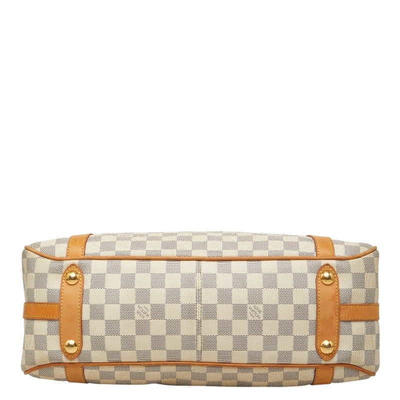 Louis Vuitton Damier Azur Strethe PM Tote Shoulder Bag White Leather — view 3