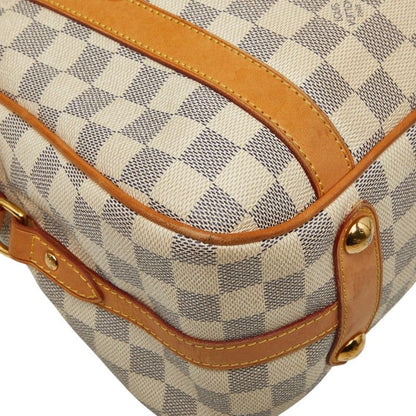Louis Vuitton Damier Azur Strethe PM Tote Shoulder Bag White Leather — view 6
