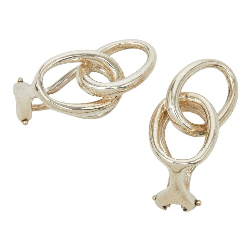 Tiffany & Co Double Loop Earrings Silver