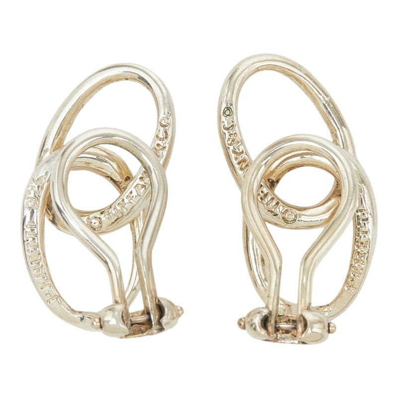 Tiffany & Co Double Loop Earrings Silver — view 3