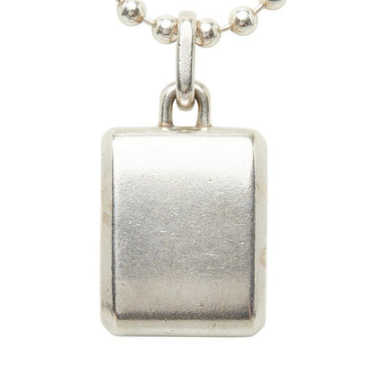 Tiffany & Co Maker's Square Necklace Silver — view 3