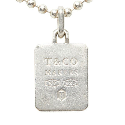 Tiffany & Co Maker's Square Necklace Silver — view 2