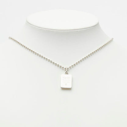 Tiffany & Co Maker's Square Necklace Silver — view 8