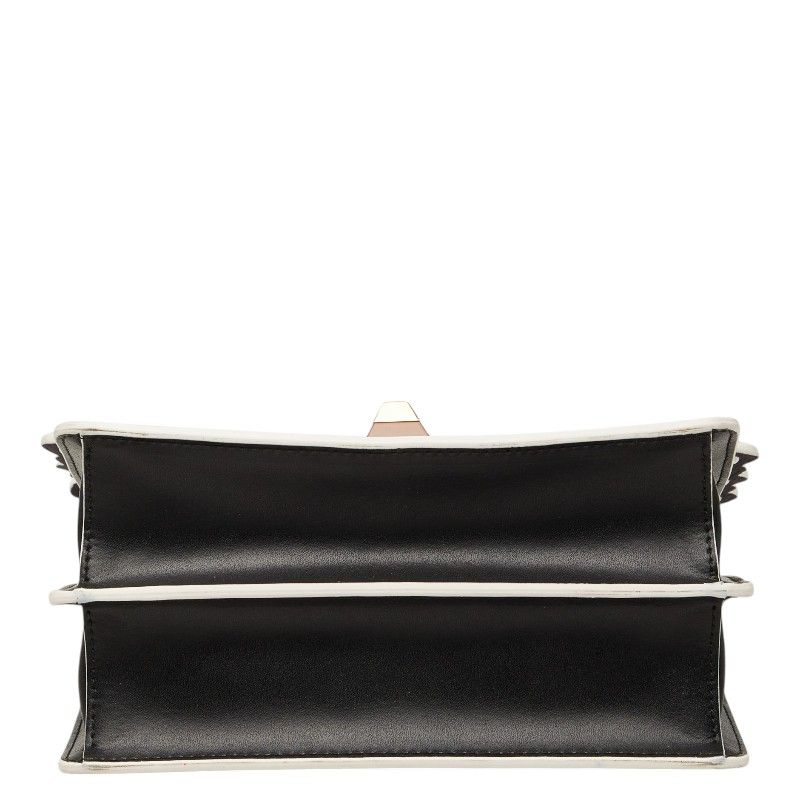 Fendi Canai Mini Chain Shoulder Bag 2-Way Black Brown Leather — view 3