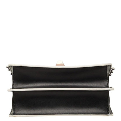 Fendi Canai Mini Chain Shoulder Bag 2-Way Black Brown Leather — view 3
