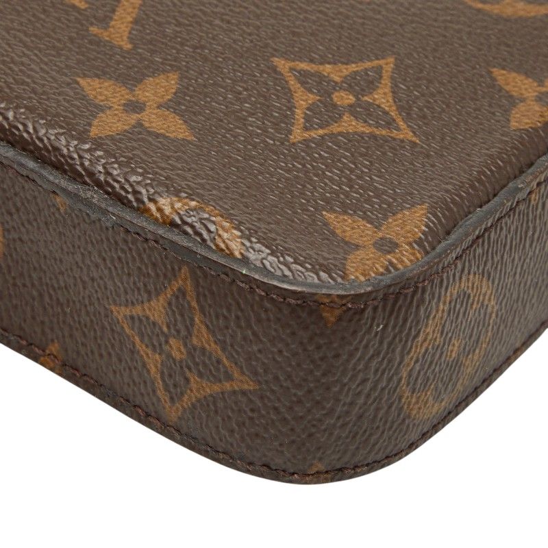 Louis Vuitton Monogram Pochette Felicity Crossbody Chain Shoulder Bag Brown — view 6