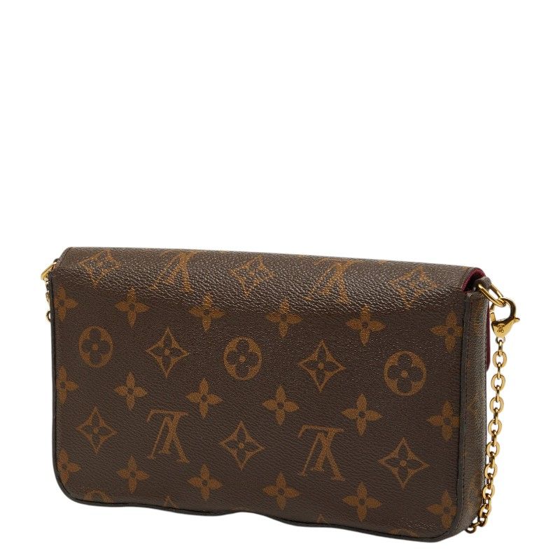 Louis Vuitton Monogram Pochette Felicity Crossbody Chain Shoulder Bag Brown — view 2