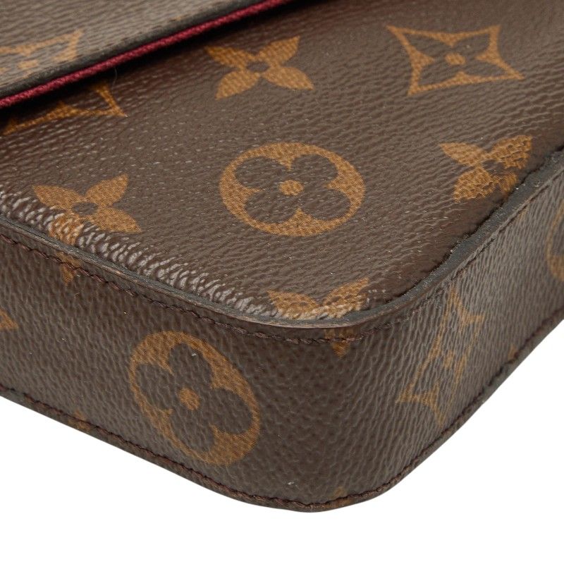 Louis Vuitton Monogram Pochette Felicity Crossbody Chain Shoulder Bag Brown — view 5