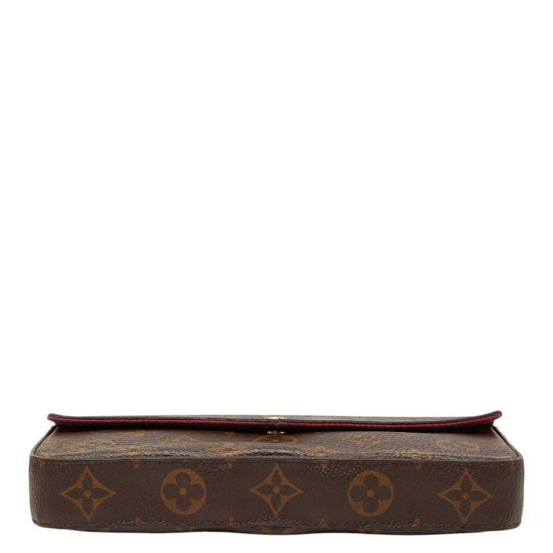 Louis Vuitton Monogram Pochette Felicity Crossbody Chain Shoulder Bag Brown — view 3