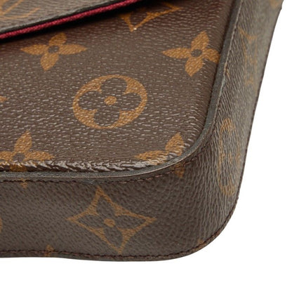 Louis Vuitton Monogram Pochette Felicity Crossbody Chain Shoulder Bag Brown — view 4