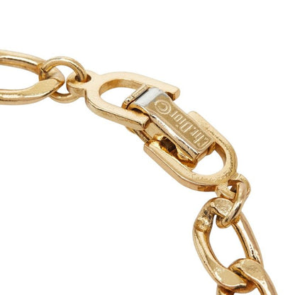 Dior CD Logo Bracelet Gold Plated Rhinestone — view 6