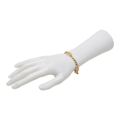 Dior CD Logo Bracelet Gold Plated Rhinestone — view 8