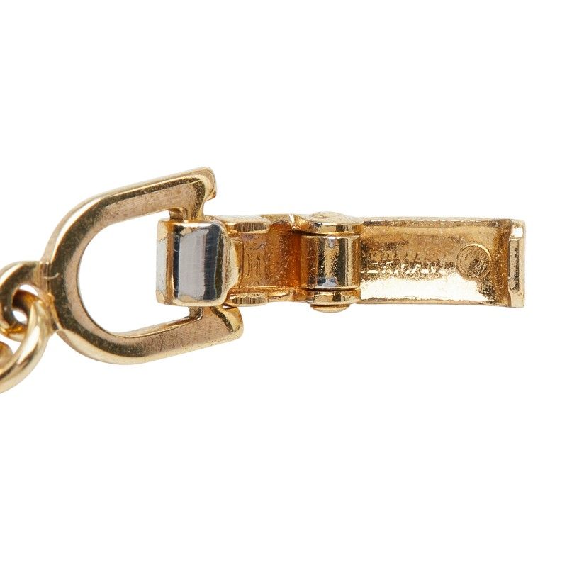 Dior CD Logo Bracelet Gold Plated Rhinestone — view 5