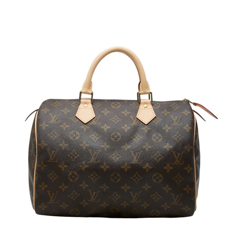 Louis Vuitton Monogram Speedy 30 Vintage Mini Boston Bag Brown Leather