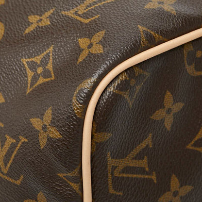 Louis Vuitton Monogram Speedy 30 Vintage Mini Boston Bag Brown Leather — view 4