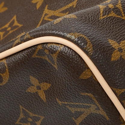 Louis Vuitton Monogram Speedy 30 Vintage Mini Boston Bag Brown Leather — view 7