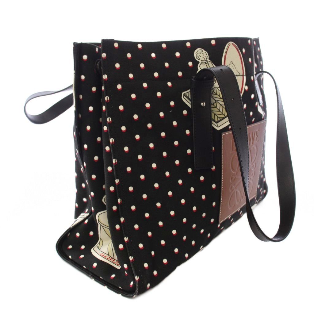 Loewe Paula's Ibiza Tote Shoulder Bag Black TK — view 3