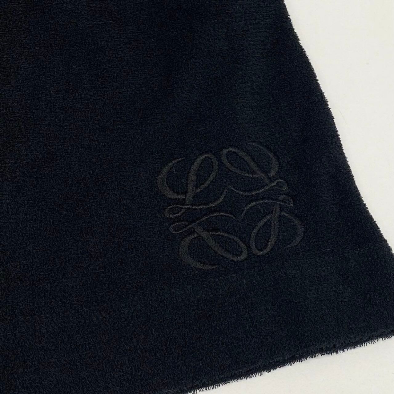 Loewe Logo Embroidery Black Cotton Shorts A3 — view 5