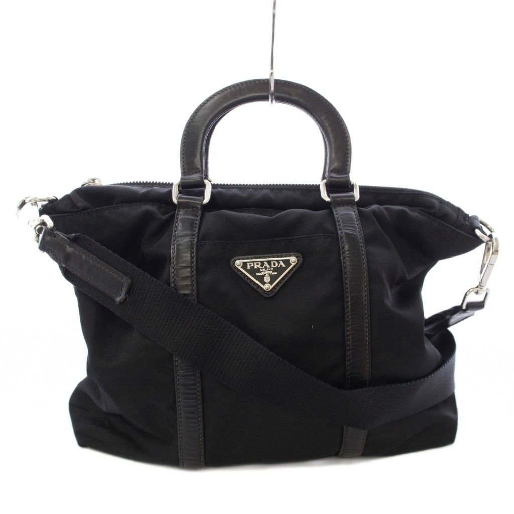 Prada 2-Way Shoulder Bag Black TK
