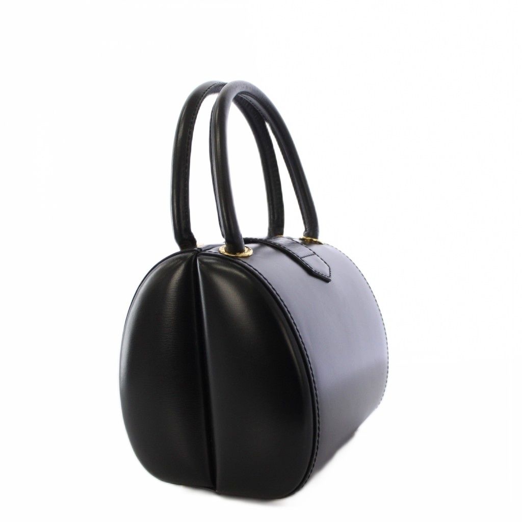 Loewe Anagram Vintage Handbag Leather Black KH — view 2