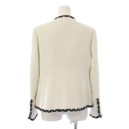Chanel Uniform Twi Dono Color Jacket CC Logo Bijuu 38 White KH — view 3