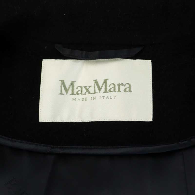 Max Mara Manuela Camel Icon Coat Che Star Long Length One Color 32 Black BB — view 6