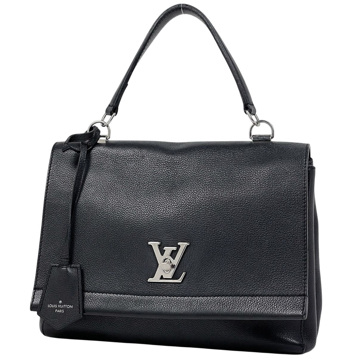 Louis Vuitton Lockme Cartable 2-Way Handbag Leather Noir