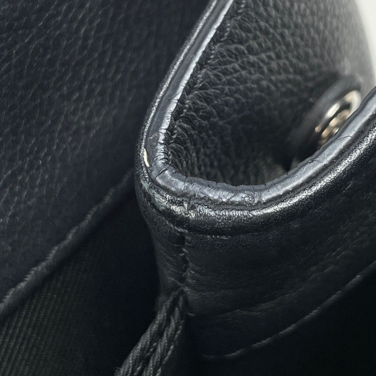 Louis Vuitton Lockme Cartable 2-Way Handbag Leather Noir — view 8
