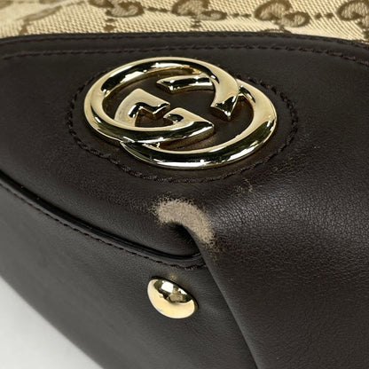 Gucci New Brit Tote GG Pattern Canvas Brown — view 3