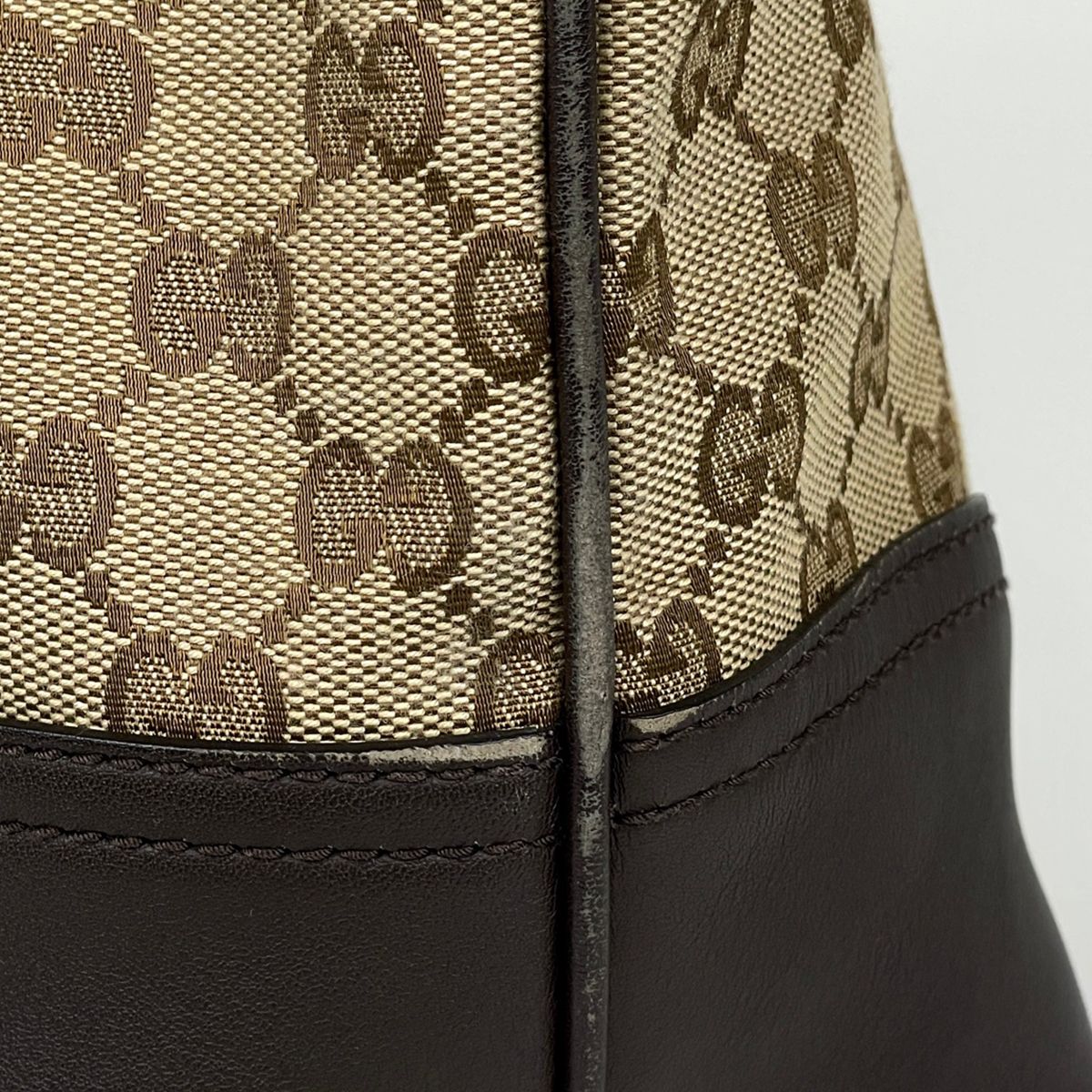 Gucci New Brit Tote GG Pattern Canvas Brown — view 4