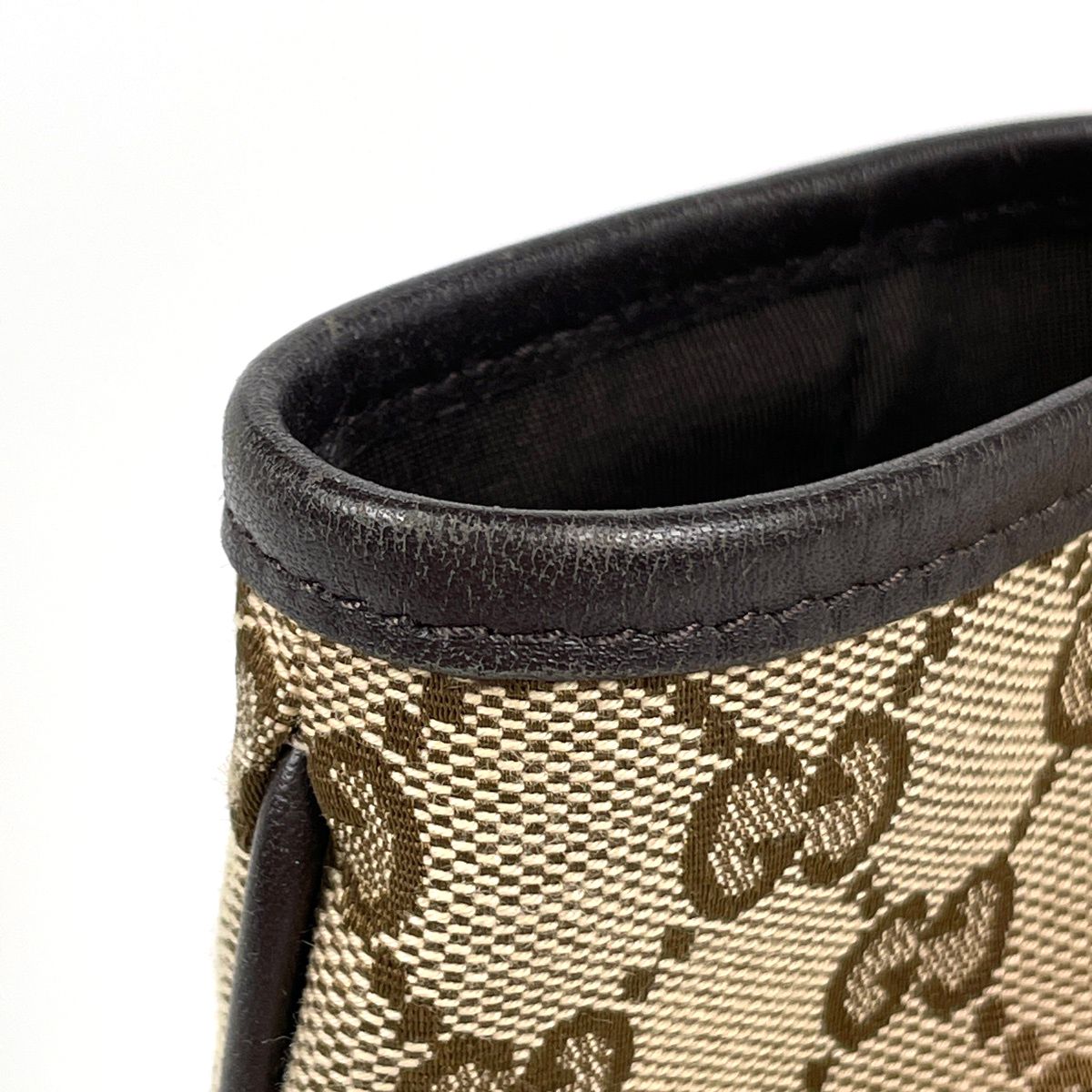 Gucci New Brit Tote GG Pattern Canvas Brown — view 5