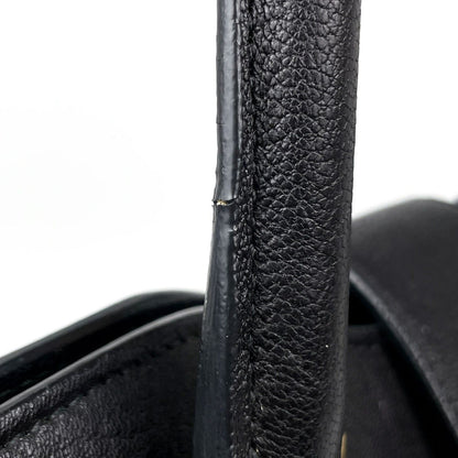 Saint Laurent Cabas Chic Handbag Line Leather Black — view 4