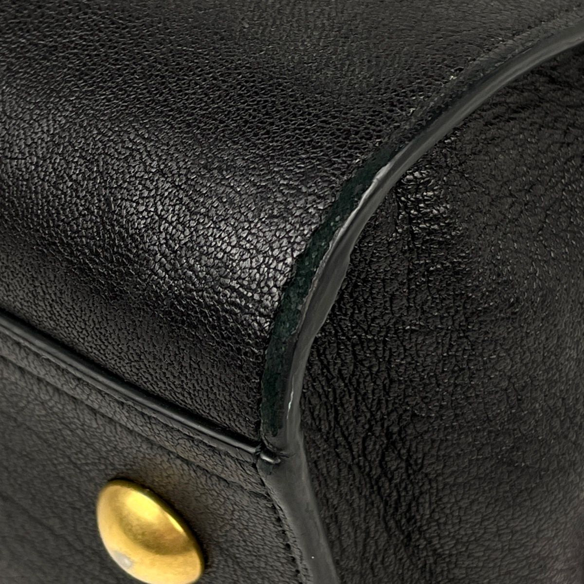 Saint Laurent Cabas Chic Handbag Line Leather Black — view 3
