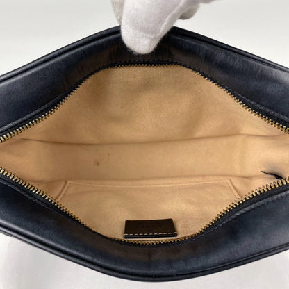Gucci GG Marmont Chain Shoulder Bag Double Leather Black — view 8