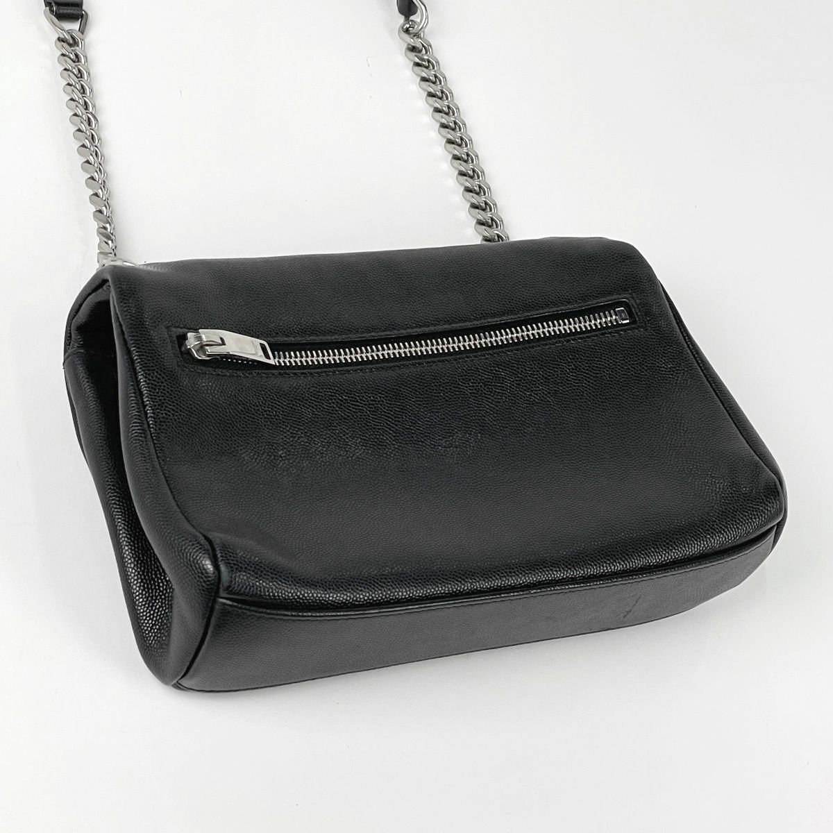 Saint Laurent West Hollywood Chain Shoulder Bag Leather Black — view 2