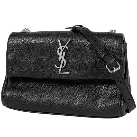 Saint Laurent West Hollywood Chain Shoulder Bag Leather Black