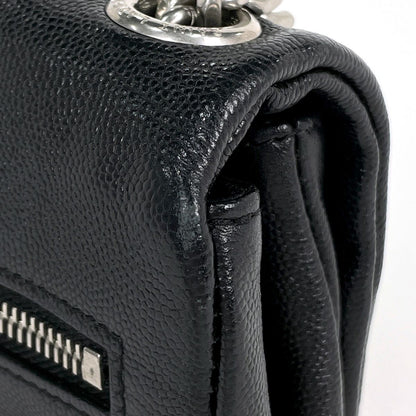 Saint Laurent West Hollywood Chain Shoulder Bag Leather Black — view 5