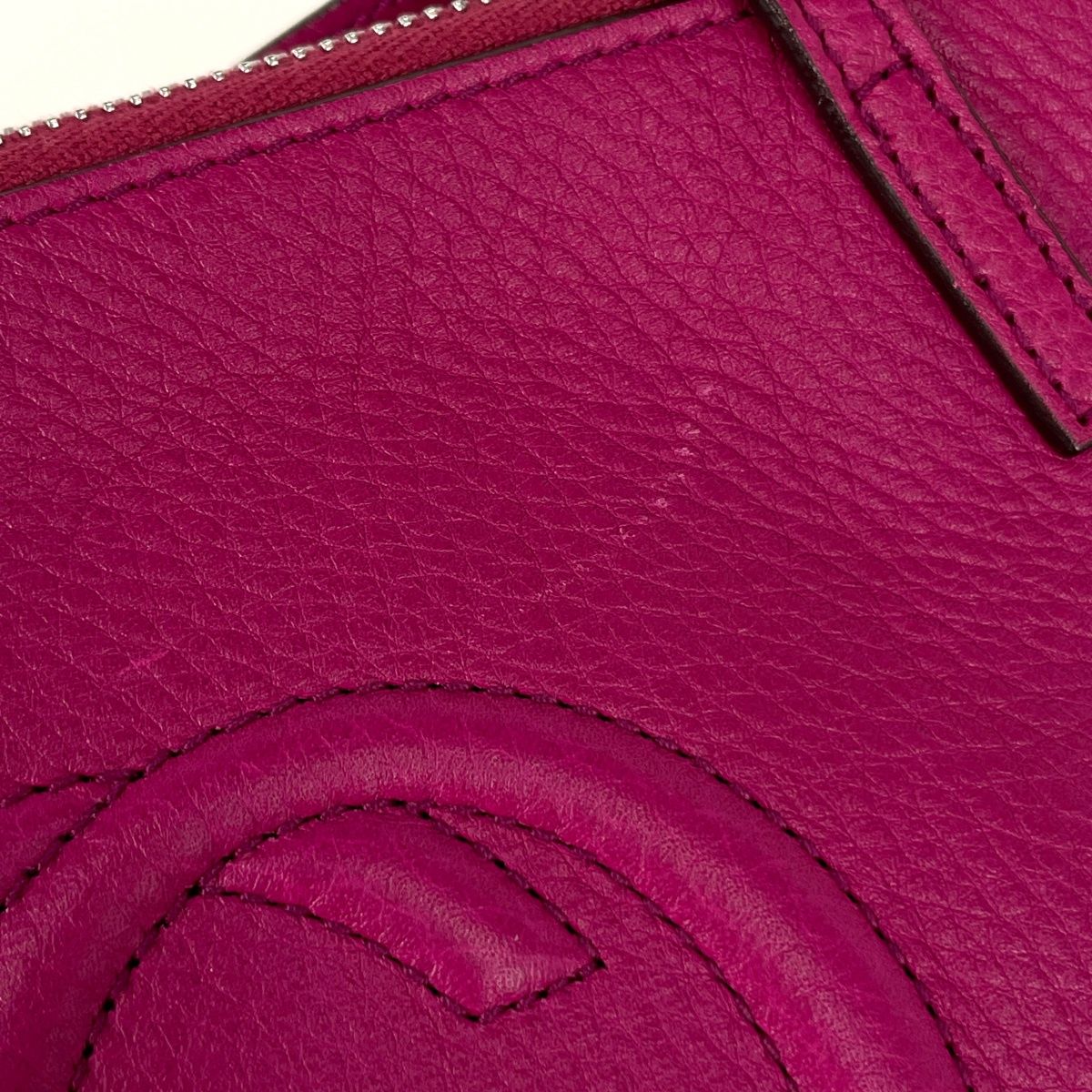 Gucci Soho Handbag Interlocking Leather Pink — view 4