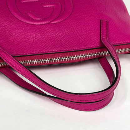 Gucci Soho Handbag Interlocking Leather Pink — view 7
