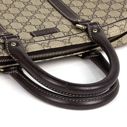 Gucci GG Pattern Business Briefcase Beige Brown — view 8