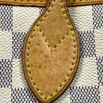Louis Vuitton Neverfull MM Shoulder Bag Tote Damier Azur White — view 4