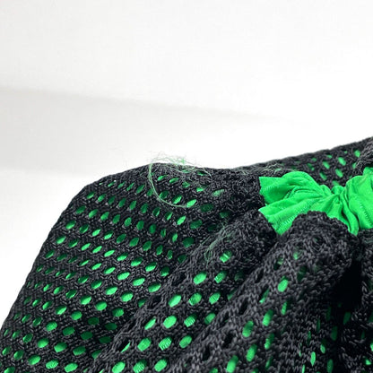 Bottega Veneta Bucket Messenger Bag Drawstring Khaki Nylon Green Black — view 5