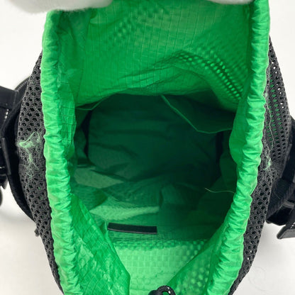 Bottega Veneta Bucket Messenger Bag Drawstring Khaki Nylon Green Black — view 8