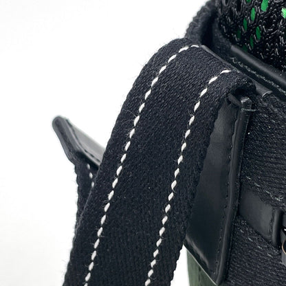 Bottega Veneta Bucket Messenger Bag Drawstring Khaki Nylon Green Black — view 6